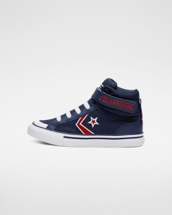 Converse Pro Blaze Strap Fiu Magasszárú Obszidián/Piros/Fehér | IVOCBGQ-HU